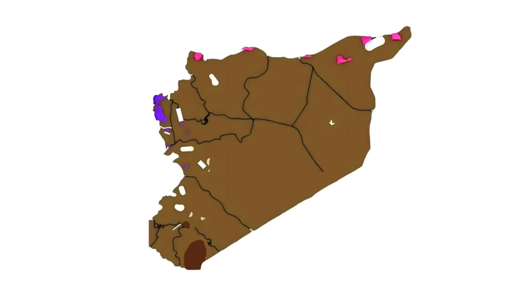 توزيع الطوائف في سوريا